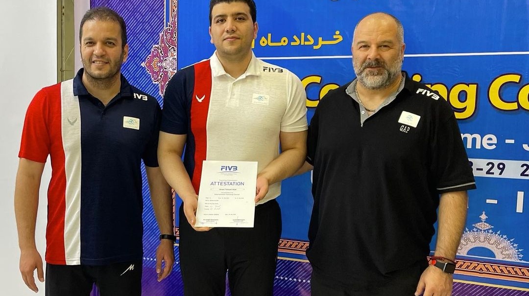 کسب مدرک "مربیگری بین‌المللی سطح ٢ واليبال" توسط عضو هیات علمی دانشگاه ارومیه